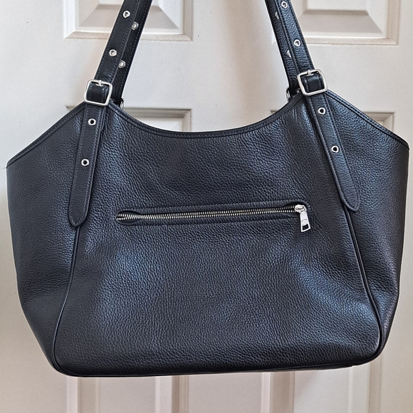 Coach Black Leather Shoulder Bag - Picture 5 of 13